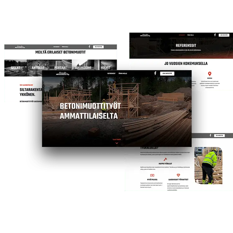 Kotisivujen suunnittelu mh-laudoitukselle vanhojen kotisivujen tilalle. Kotisivujen suunnittelun toteutti logoyritykselle.fi.